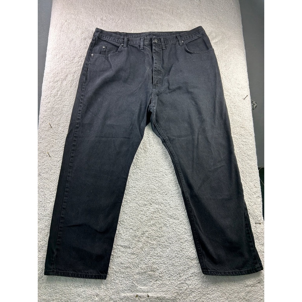 Wrangler Men's Black Jeans 44x30 Denim Cotton Classic Fit‎